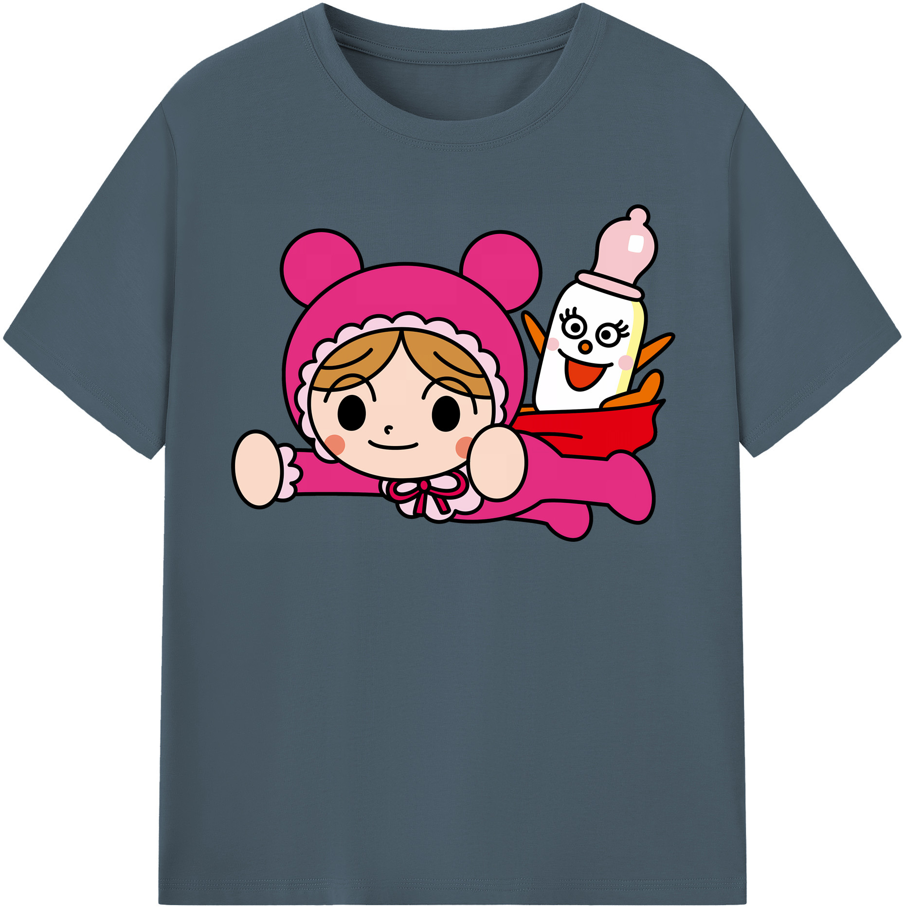 （画像用） アンパンマン Anpanman 綿100％半袖Tシャツ（フロントプリント）